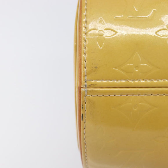 LOUIS VUITTON Monogram Vernis Bedford Hand Bag Beige M91006 LV Auth am12929V
