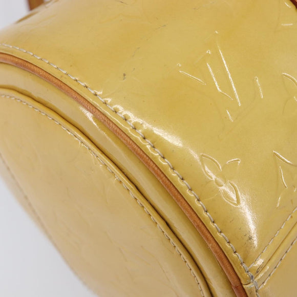 LOUIS VUITTON Monogram Vernis Bedford Hand Bag Beige M91006 LV Auth am12929V