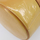 LOUIS VUITTON Monogram Vernis Bedford Hand Bag Beige M91006 LV Auth am12929V-14