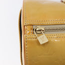 LOUIS VUITTON Monogram Vernis Bedford Hand Bag Beige M91006 LV Auth am12929V-17