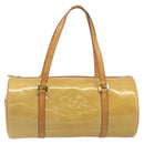 LOUIS VUITTON Monogram Vernis Bedford Hand Bag Beige M91006 LV Auth am12929V-2
