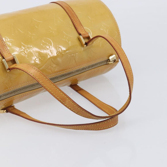 LOUIS VUITTON Monogram Vernis Bedford Hand Bag Beige M91006 LV Auth am12929V