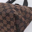 GUCCI GG Canvas Hand Bag Gold Brown 257249 Auth am12939V-10