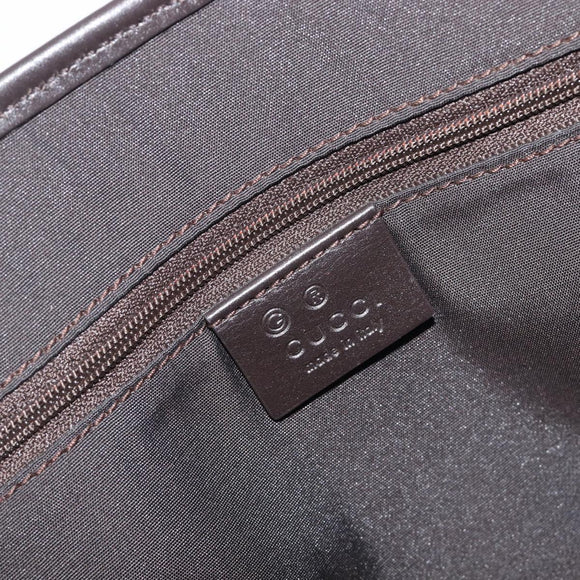 GUCCI GG Canvas Hand Bag Gold Brown 257249 Auth am12939V