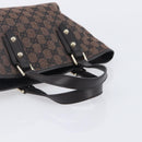 GUCCI GG Canvas Hand Bag Gold Brown 257249 Auth am12939V-7