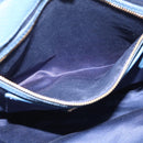 Miu Miu Tote Bag Leather Blue Gold Auth am12943V-23