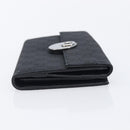 GUCCI GG Canvas Long Wallet Nylon Black Silver 231835 Auth am12944V-4