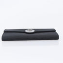 GUCCI GG Canvas Long Wallet Nylon Black Silver 231835 Auth am12944V-7