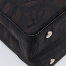 CHANEL New Travel Line Tote PM Bag Canvas Black CC Auth am12945V-13