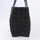 CHANEL New Travel Line Tote PM Bag Canvas Black CC Auth am12945V-5