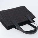 CHANEL New Travel Line Tote PM Bag Canvas Black CC Auth am12945V-6