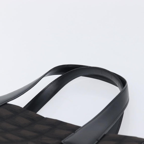 CHANEL New Travel Line Tote PM Bag Canvas Black CC Auth am12945V