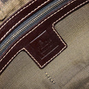 FENDI Zucca Canvas Mamma Baguette Shoulder Bag Brown Black Auth am12948V-17