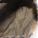 FENDI Zucca Canvas Mamma Baguette Shoulder Bag Brown Black Auth am12948V-18