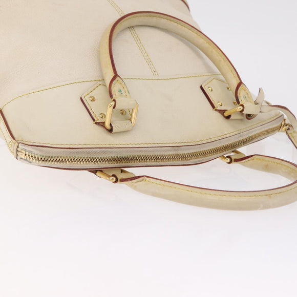 LOUIS VUITTON Suhari Rock It PM Hand Bag White M91887 LV Auth am12951