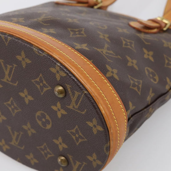 LOUIS VUITTON Monogram Bucket PM Shoulder Bag M42238 LV Auth am12952