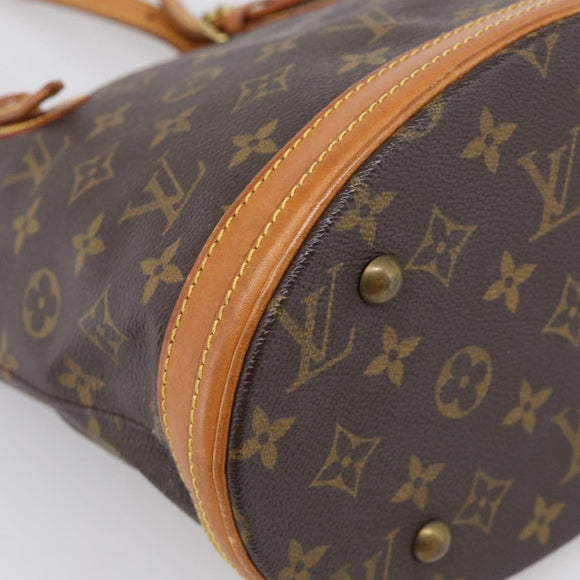 LOUIS VUITTON Monogram Bucket PM Shoulder Bag M42238 LV Auth am12952