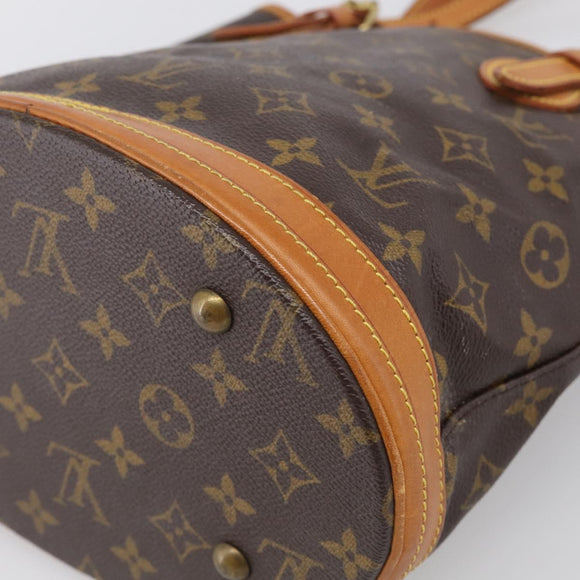 LOUIS VUITTON Monogram Bucket PM Shoulder Bag M42238 LV Auth am12952