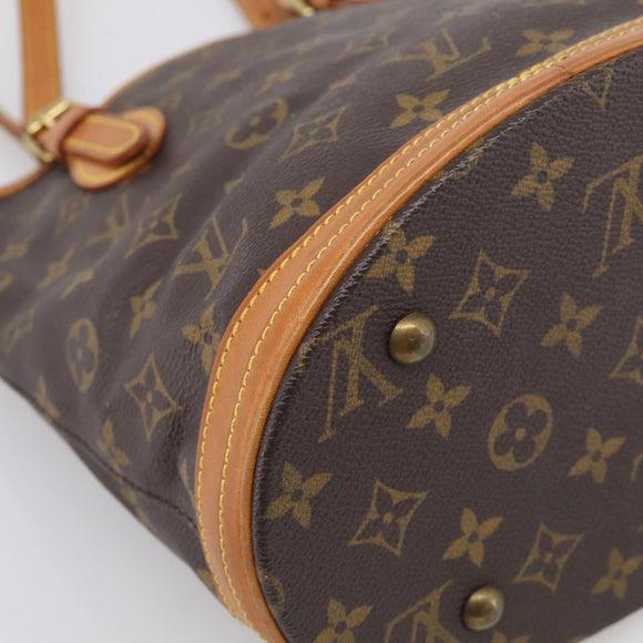 LOUIS VUITTON Monogram Bucket PM Shoulder Bag M42238 LV Auth am12952