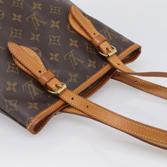LOUIS VUITTON Monogram Bucket PM Shoulder Bag M42238 LV Auth am12952