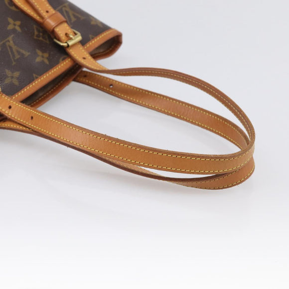 LOUIS VUITTON Monogram Bucket PM Shoulder Bag M42238 LV Auth am12952