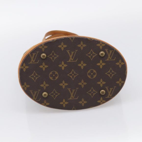 LOUIS VUITTON Monogram Bucket PM Shoulder Bag M42238 LV Auth am12952