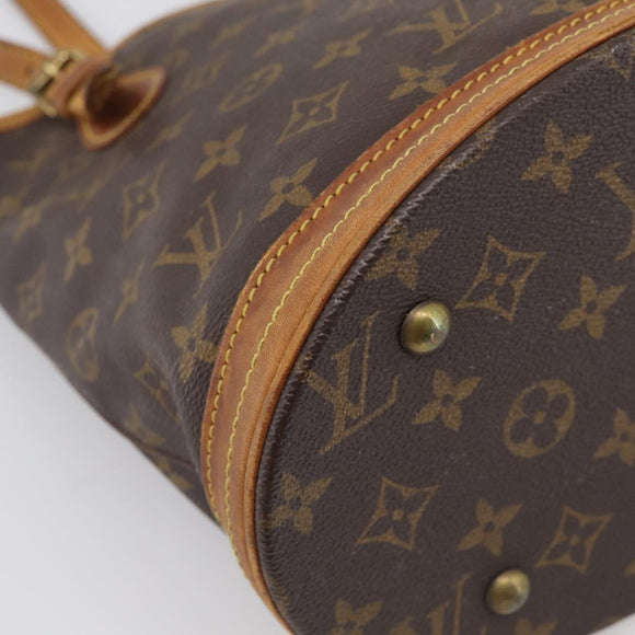 LOUIS VUITTON Monogram Bucket PM Shoulder Bag M42238 LV Auth am12953