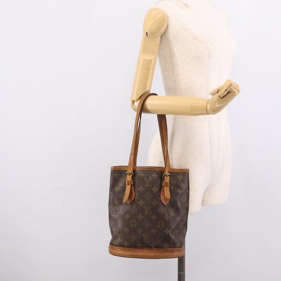LOUIS VUITTON Monogram Bucket PM Shoulder Bag M42238 LV Auth am12953