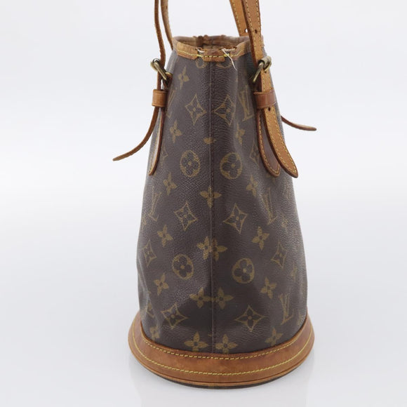 LOUIS VUITTON Monogram Bucket PM Shoulder Bag M42238 LV Auth am12953