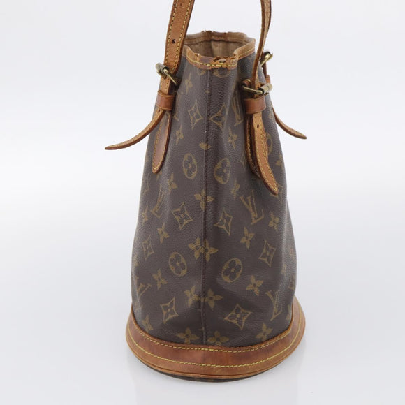LOUIS VUITTON Monogram Bucket PM Shoulder Bag M42238 LV Auth am12953
