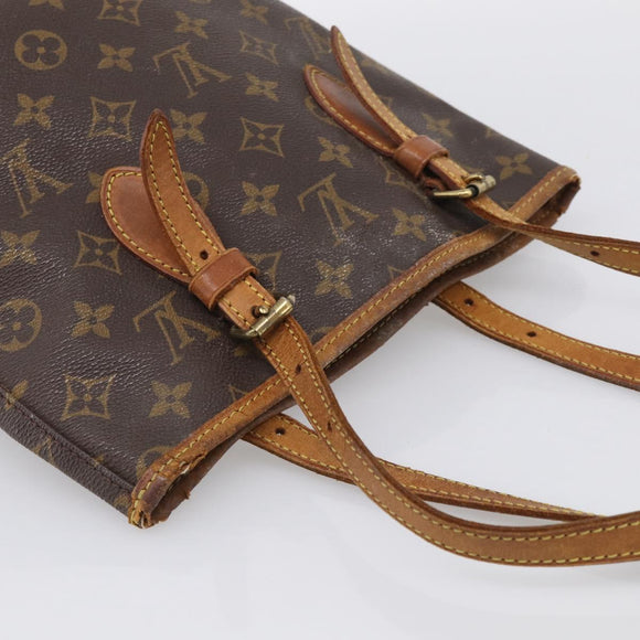 LOUIS VUITTON Monogram Bucket PM Shoulder Bag M42238 LV Auth am12953