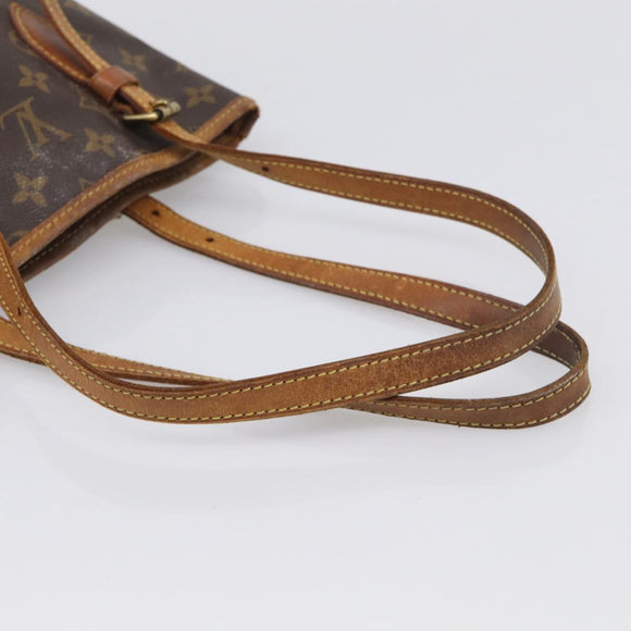LOUIS VUITTON Monogram Bucket PM Shoulder Bag M42238 LV Auth am12953