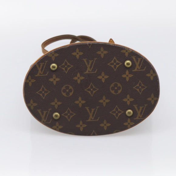 LOUIS VUITTON Monogram Bucket PM Shoulder Bag M42238 LV Auth am12953