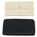 LOUIS VUITTON Vernis Epi Wallet Leather Patent leather 4 Set LV Auth am12955-2