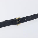CELINE C Sulky Shoulder Bag Canvas Navy Gold Auth am12958-9