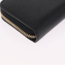 Salvatore Ferragamo Gancini Coin Purse Taurillon Leather Black Auth am12960V-10