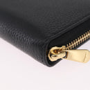 Salvatore Ferragamo Gancini Coin Purse Taurillon Leather Black Auth am12960V-11