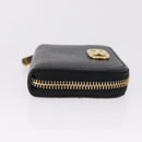 Salvatore Ferragamo Gancini Coin Purse Taurillon Leather Black Auth am12960V-4