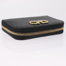 Salvatore Ferragamo Gancini Coin Purse Taurillon Leather Black Auth am12960V-6