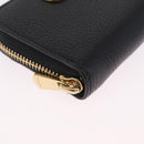Salvatore Ferragamo Gancini Coin Purse Taurillon Leather Black Auth am12960V-8