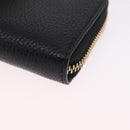 Salvatore Ferragamo Gancini Coin Purse Taurillon Leather Black Auth am12960V-9