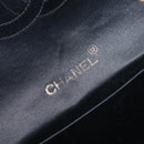 CHANEL Matelasse Decacoco Chain Shoulder Bag Satin Black Gold CC Auth am12961M-20