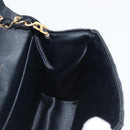 CHANEL Matelasse Decacoco Chain Shoulder Bag Satin Black Gold CC Auth am12961M-22