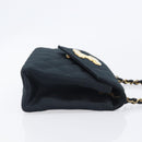 CHANEL Matelasse Decacoco Chain Shoulder Bag Satin Black Gold CC Auth am12961M-4