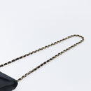 CHANEL Matelasse Decacoco Chain Shoulder Bag Satin Black Gold CC Auth am12961M-8