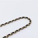 CHANEL Matelasse Decacoco Chain Shoulder Bag Satin Black Gold CC Auth am12961M-9