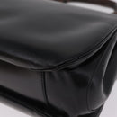 GUCCI Bamboo Hand Bag Leather Black Gold Auth am12965V-14