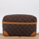 LOUIS VUITTON Monogram Compiegne 28 Clutch Bag M51845 LV Auth am12970A-20