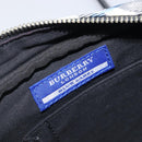 BURBERRY Nova Check Blue Label Shoulder Bag Nylon Blue Silver Auth am12972V-19