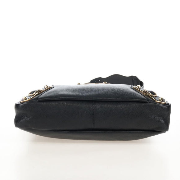 Balenciaga Classic Metallic Edge Town Leather 2way Black 390149 Auth am12980SAM